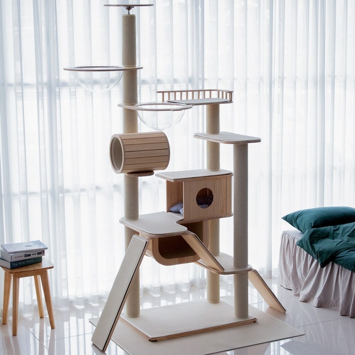 가르르 원목 고양이 캣타워 캣폴 갤럭시 캣타워