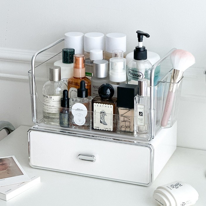 루시아이 모던 스퀘어 화장품 정리함 2단