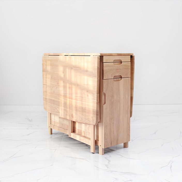 벤트리 벤느 원목 접이식 확장형 식탁 4인용 테이블 의자 미포함