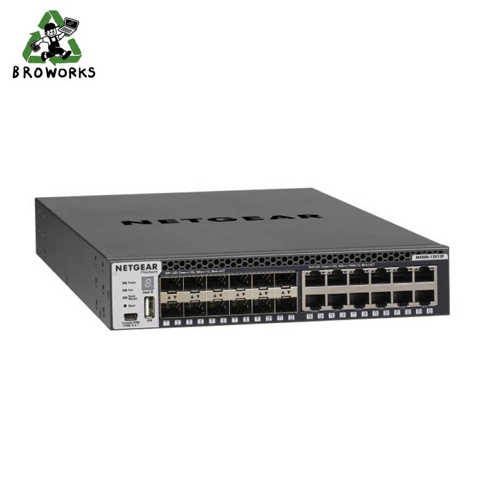 넷기어 XSM4324S [Full L3 / 10Gbps 12Port UTP + 10Gbps 12Port SFP / Desk or Rack Type]