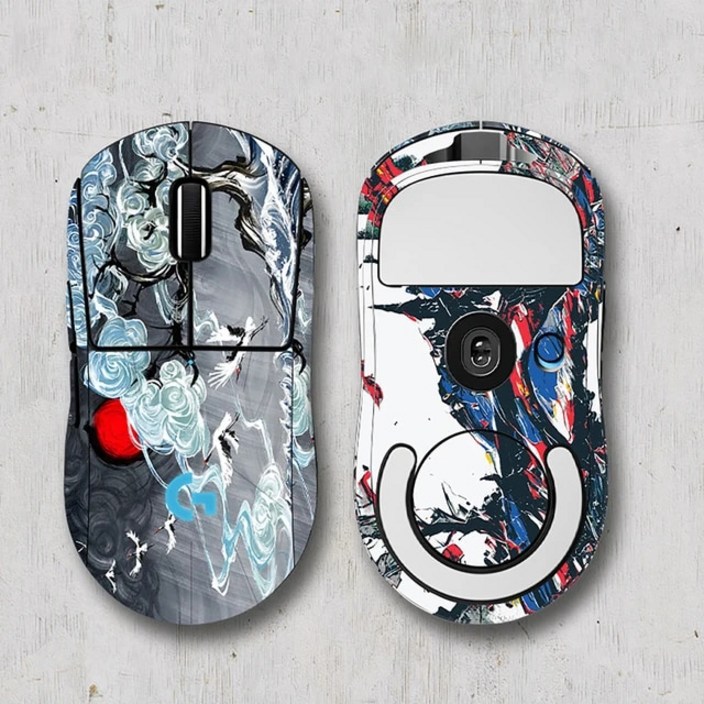 로지티치 G 프로 X용 DIY 아브라진 마우스 스티커 그립 테이프 슈퍼라이트 무선 풀 커버 맞춤형 미끄럼 방