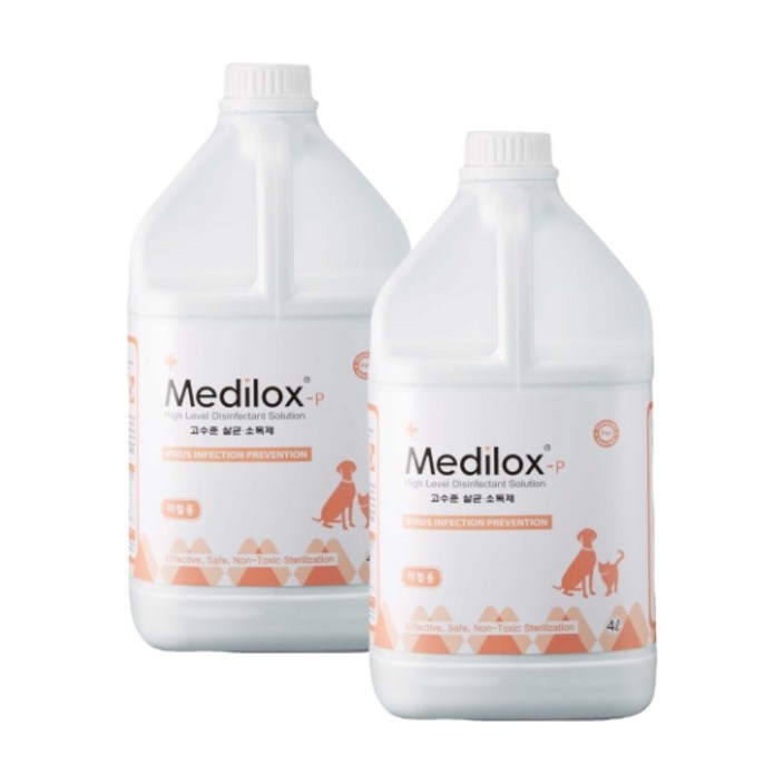 메디록스 반려동물용 살균소독제 리필용 무향, 4L, 2개 메디록스 반려동물용 살균소독제 리필용 무향, 4L, 2개