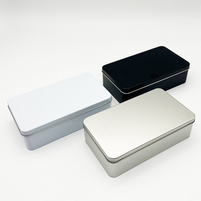 화영제관 S025 틴케이스 묶음판매 대형 틴케이스,미니 틴케이스,원형 틴케이스,철필통,원통,정리함 케이스,틴케이스 쿠키,철제 케이스, 50개, 은색