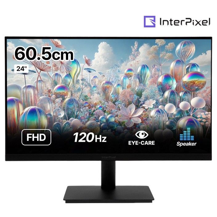 인터픽셀 IP2432 FHD IPS 120Hz ECO 플리커프리 게이밍 모니터, IP2432일반, 60.5cm