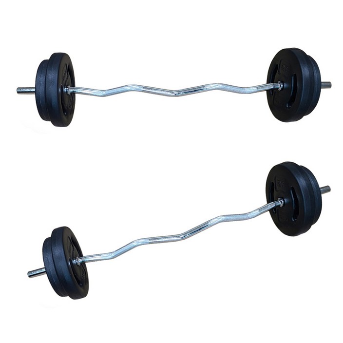 대한스포츠 세라믹 바벨 컬바세트 덤벨 아령 역기봉+바벨세트, 1개