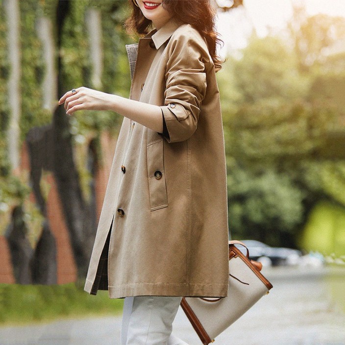 ANYOU 가을 여성코트 정장 자켓 트렌치 코트 ANYOU 가을 여성코트 정장 자켓 트렌치 코트