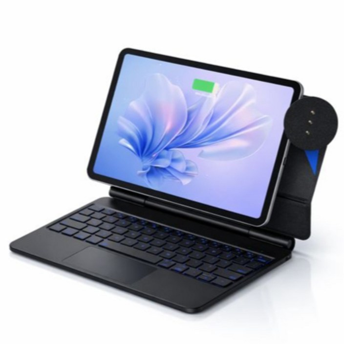 구조독 매직키보드 A1933 포고핀 연결 패스쓰루충전 아이패드키보드 무선키보드 아이패드키보드케이스 Air 11 2025 M3용, 1개, 블랙 한글키보드, Air 11 2025 M3