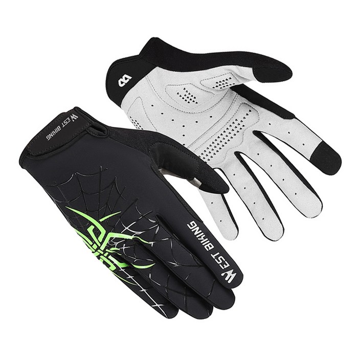 시그니처베이지 자전거 라이딩 장갑 긴장갑 YPZ241, 1세트, 그린