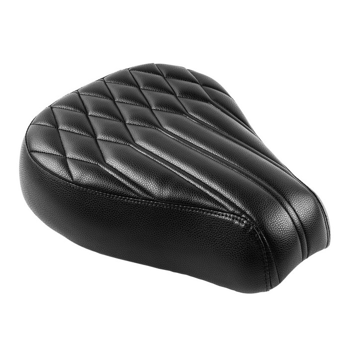 CUBLAND 슈퍼커브 2.5cm 로우시트 텐덤시트 충격흡수 쿠션 커스텀 다이아몬드 패턴 블랙, 1개