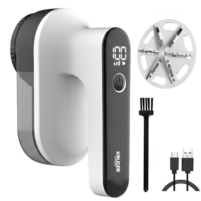 크루거 보풀제거기 세탁소용 6중 충전식 대용량 LED