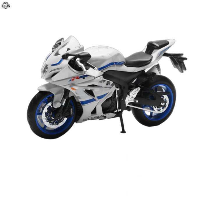 ZEUS 1:12 오토바이 브랜드 바이크 다이캐스트 야마하 혼다 BMW 가와사키 스즈끼, 1.SUZUKI GSX-R1000(화이트), 1개