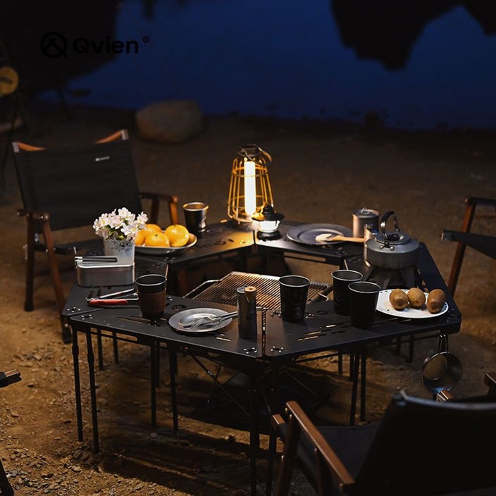 캠핑 육각테이블 화로 헥사 화로대 불멍 감성 접이식