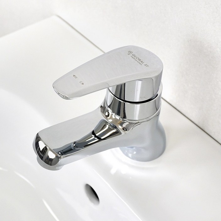 아바스 국산 KS인증 원홀 세면대 수도꼭지 수전 세면대수도꼭지 화장실 세면수전