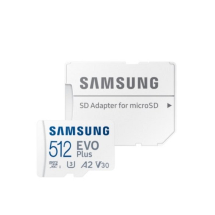 삼성전자 정품 마이크로 SD카드 EVO+ 512GB MB-MC512SA + SD카드 어댑터 R