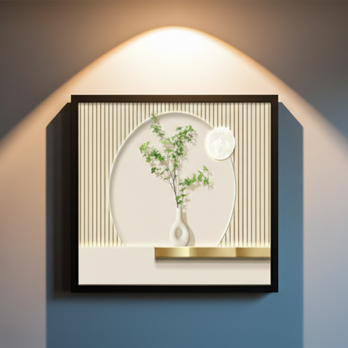 비전룸 두꺼비집 가리개 액자, 1개, 블랙 A