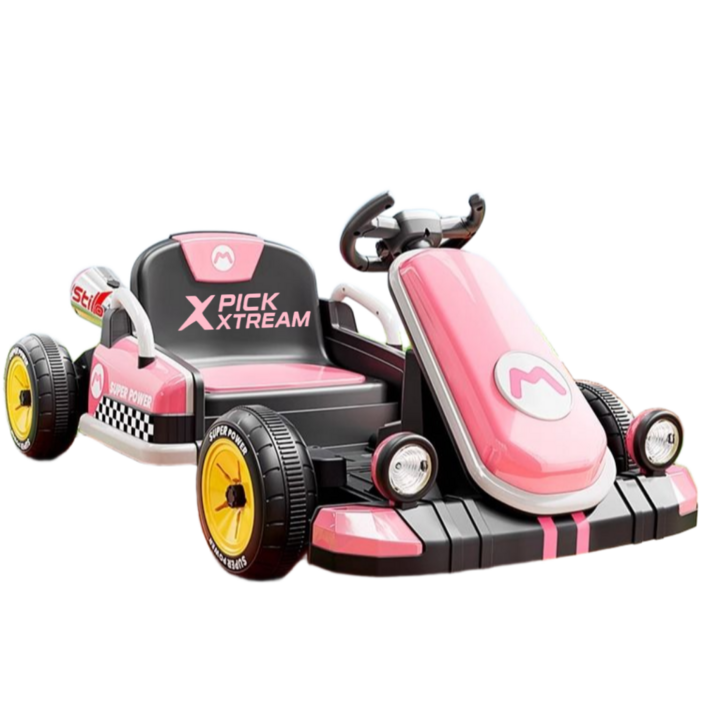 픽스트림PICKXTREAM 리모컨 씽씽 고카트 1인용 전동차 리모콘 소형 카트 전동 루지 드리프트 성인 접이식카트 경주 야외용 공원 레이싱카, PINK, 1개