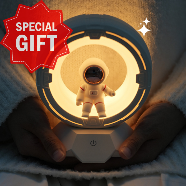 쥬위 우주인 무드등 3단 밝기조절 터치형 C타입충전식 LED 수유등 침실등 인테리어 집들이선물