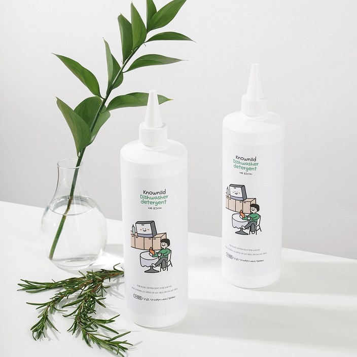 노닐드 식기세척기 액체 세제, 2개, 500ml 노닐드 식기세척기 액체 세제, 2개, 500ml