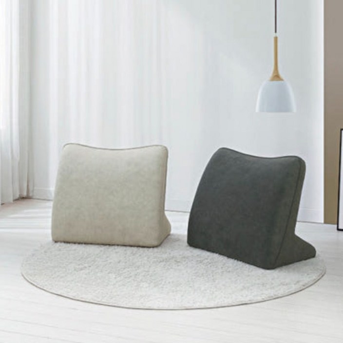 따숨마루 돌쇼파용 삼각 등받이 쿠션 빵빵한 쿠션감 쇼파와 침대 허리받침 등쿠션, 베이지그레이