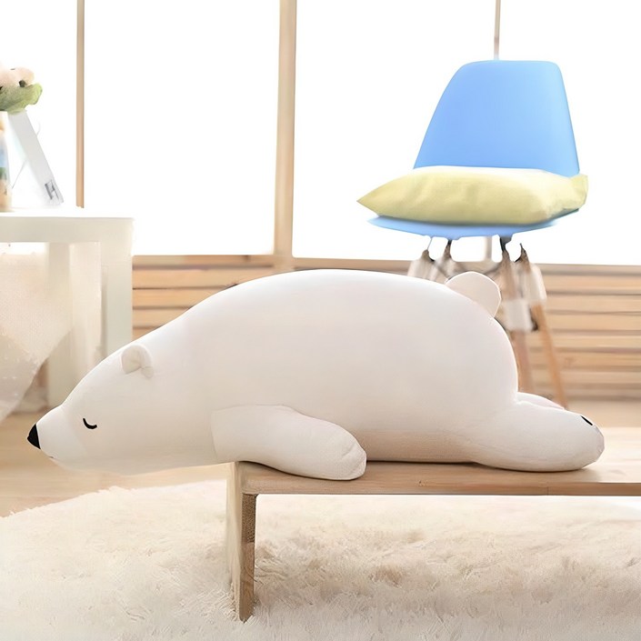 순잠 북극곰 곰돌이 애착 인형쿠션