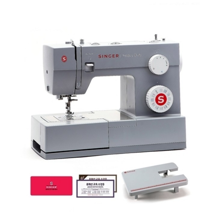 싱거 준공업용 슈퍼디럭스 미싱 + 전용확장 테이블 + 홈패션 교육수강증
