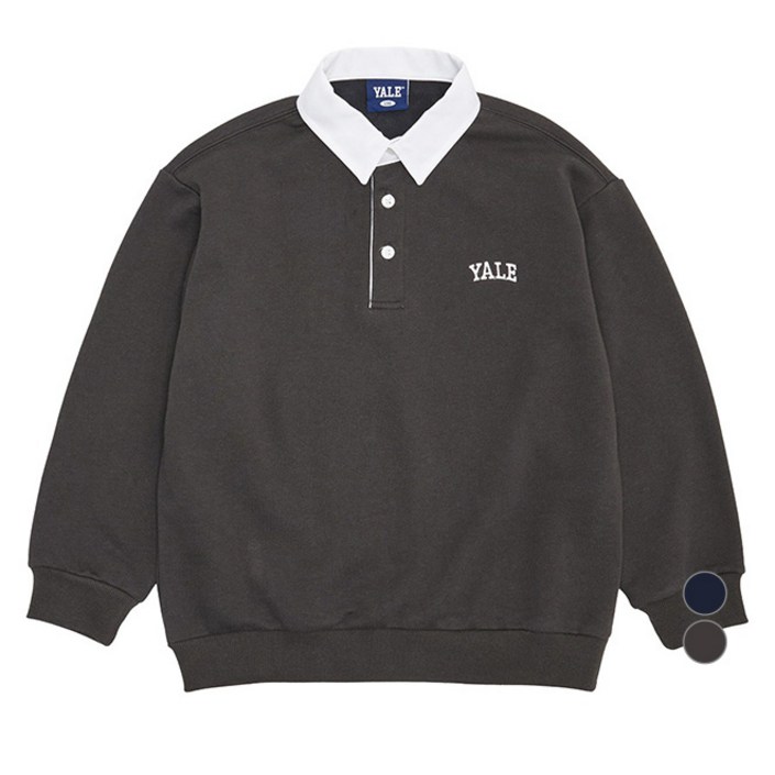 예일키즈 남아용 스몰 로고 럭비 기모 보온 맨투맨 YJPTPSD43188