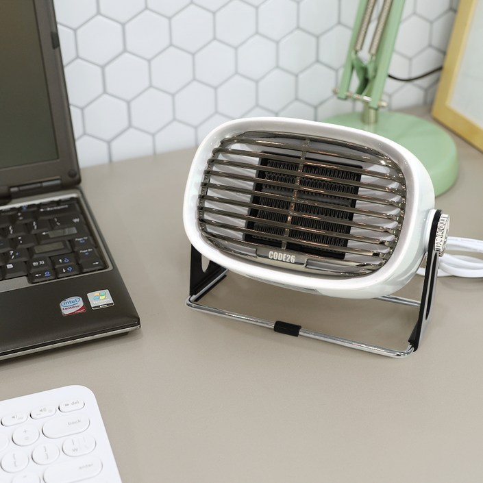 코드26 미니 팬히터, CODEPTCF500WH, 화이트 코드26 미니 팬히터, CODEPTCF500WH, 화이트