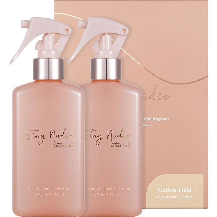바디홀릭 스테이누디 센티드 대용량 섬유향수 270ml, 코튼 필드, 270ml, 2개