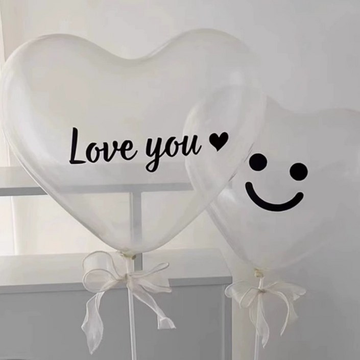 유나우라 셀프웨딩 브라이덜샤워 촬영 용품 풍선 2종 세트