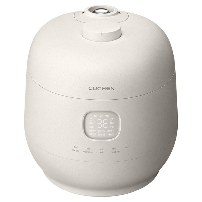 쿠첸 브레인 풀스테인리스 듀얼프레셔 IH 써모가드 전기압력밥솥 6인용, CRT-TWS0630W, 화이트
