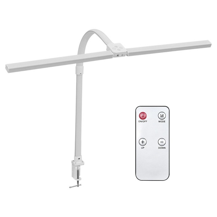 연하 LED 와이드 스탠드 집게형, 화이트