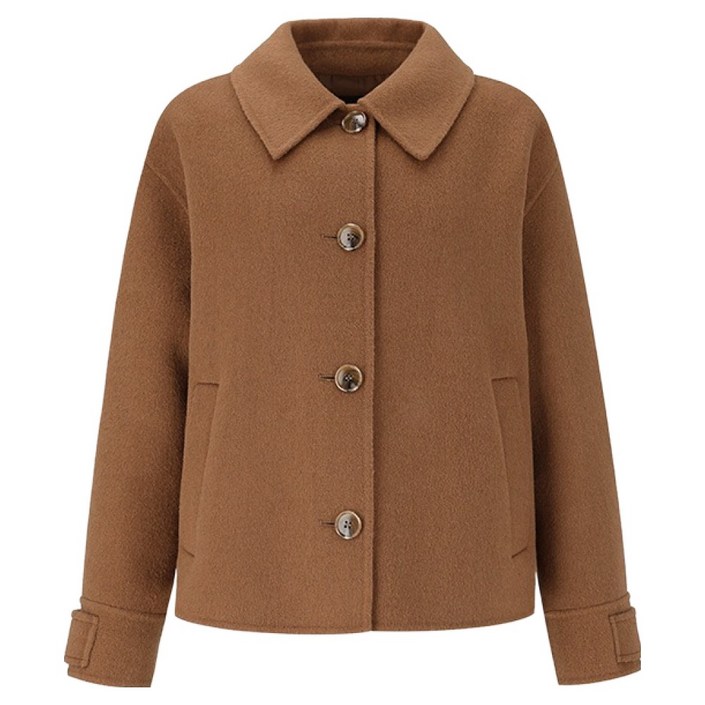 숲 여성용 핸드메이드 스탠 칼라 보온 싱글 재킷 SZAJK90