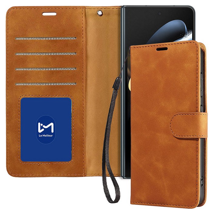 르메이어 가죽 카드수납 폴리오 지갑형 스탠드 플립커버 휴대폰 케이스