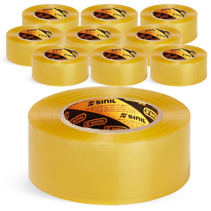 신일테이프 OPP 박스테이프 48mm x 80m, 투명, 10개