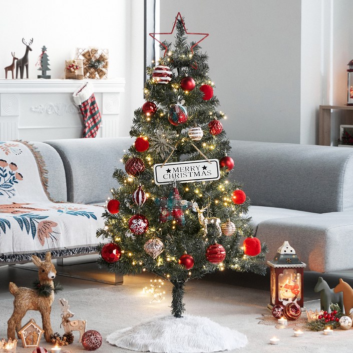 아웃팅 크리스마스트리 LED전구 장식 풀세트