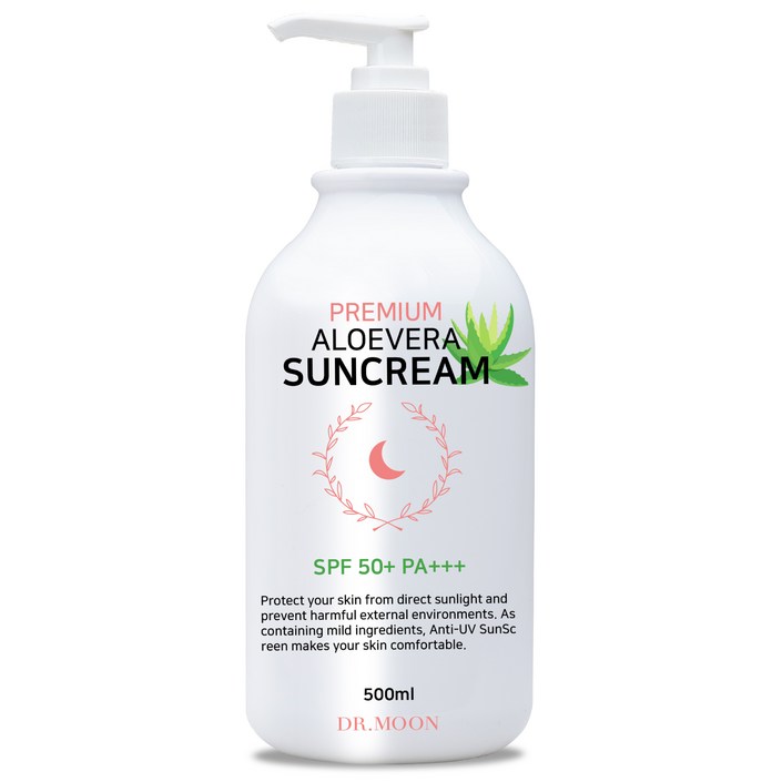닥터문 프리미엄 대용량 알로에베라 선크림 SPF50 PA, 500ml, 1개