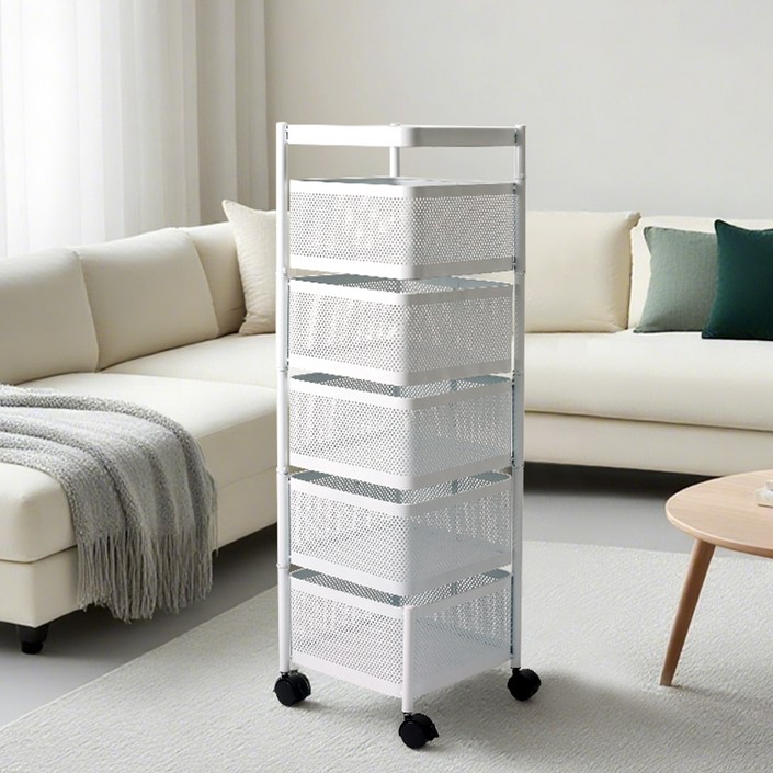 탐사 이동식 회전형 수납 트롤리