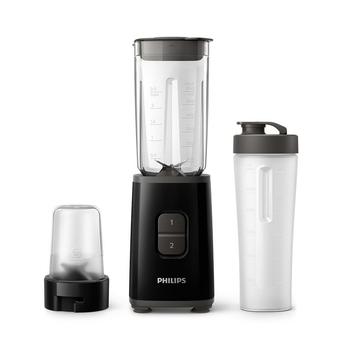 필립스 미니 블렌더 데일리 컬렉션 시리즈 텀블러다지기 구성 블랙