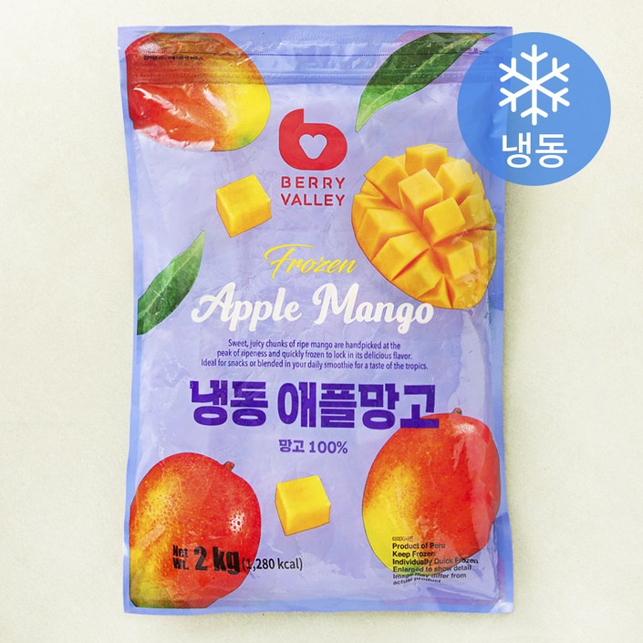베리밸리 애플망고 냉동, 2kg, 1개