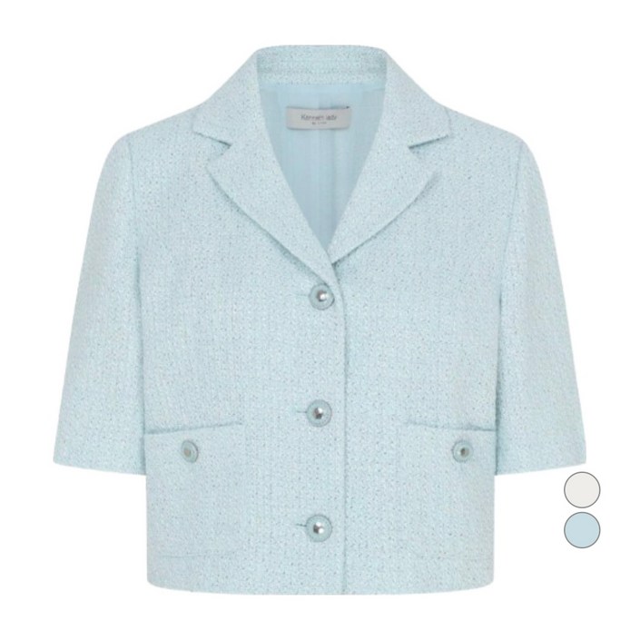 케네스레이디 여성용 바닐슨 트위드 크롭자켓