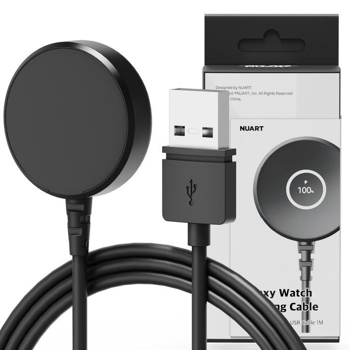 누아트 갤럭시워치 전기종 호환 USB타입 무선 충전기 케이블