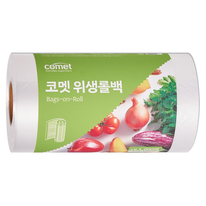 코멧 위생롤백, 소S17 x 25cm, 1000개입, 1개