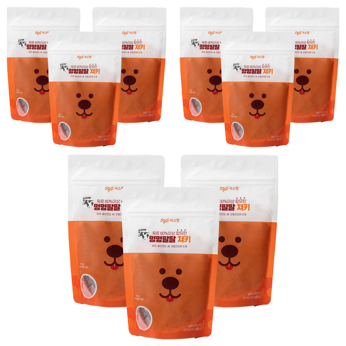 멍멍팔팔 져키, 소고기맛, 200g, 9개