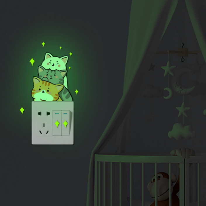 스타리움 인테리어 벽면 데코 포인트 스티커 고양이
