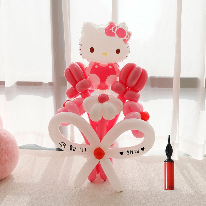 피앤비유니티 캐릭터 레터링 DIY 꽃다발 요술풍선 세트