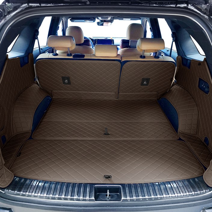 비비키 프리미엄 풀커버 트렁크매트, 더뉴 쏘렌토 MQ4 가솔린  하이브리드 5인승 2023년, 다크브라운