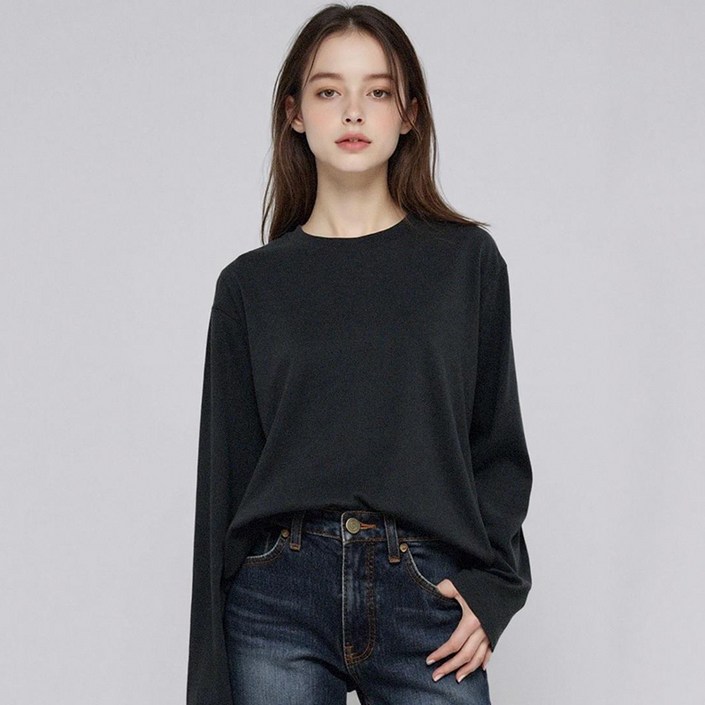 부루앤쥬디 여성용 G 실키코튼 베이직 긴팔 티셔츠 09 BORITSE05D