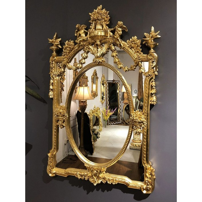 엔틱거울 골드 엔틱 앤틱 아크릴 벽면 복도 인테리어거울 미러 베네치안거울