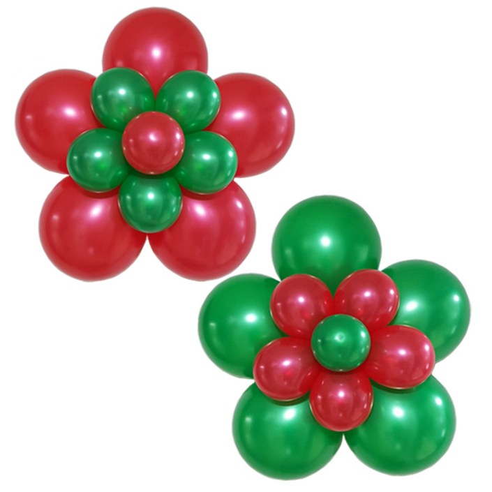 3단 꽃풍선 만들기177178축제 기념 행사 크리스마스 성탄절 펄풍선