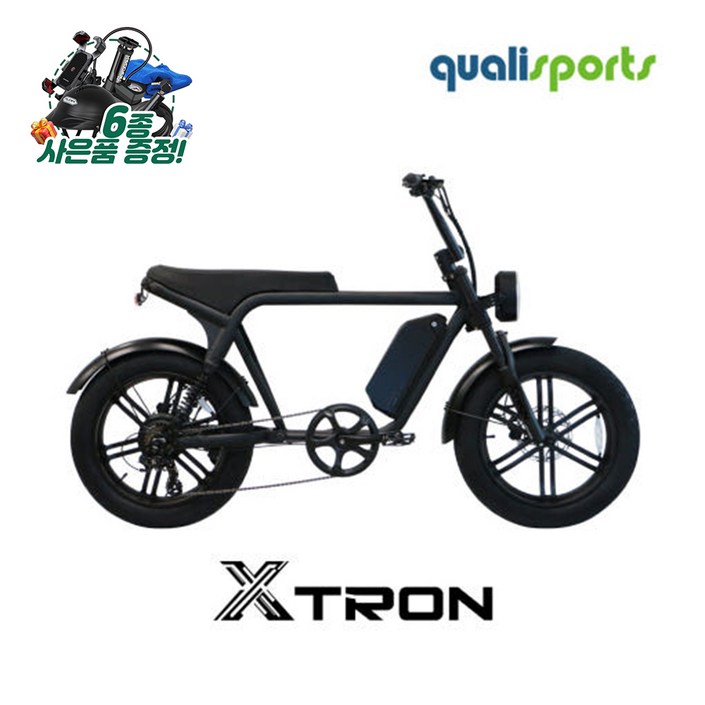 퀄리스포츠 엑스트론 자토바이 48V 500W 15Ah20Ah 이벤트, 블랙, 알루미늄